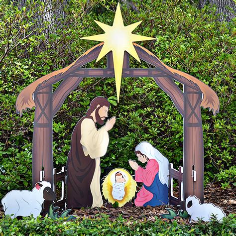 lighted large outdoor nativity set|large outdoor nativity clearance.